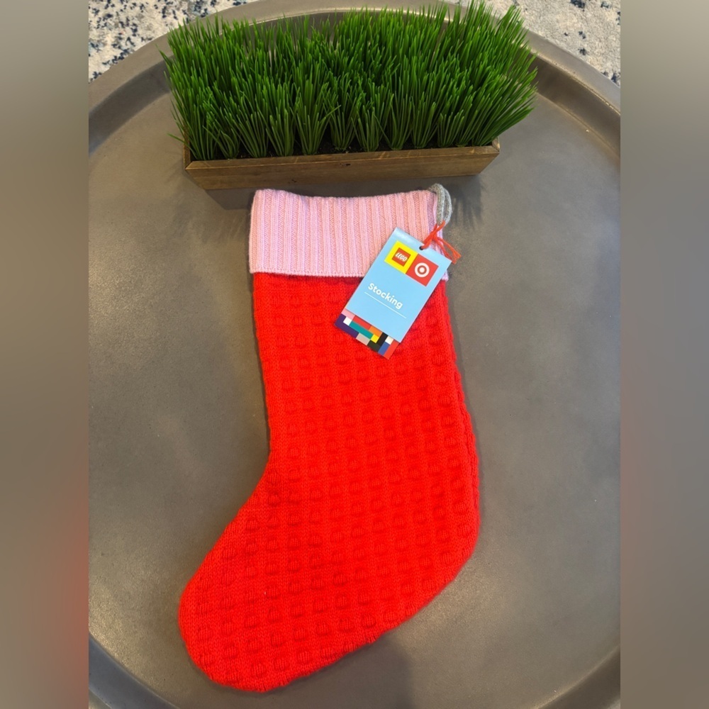 Lego Collection x Target Christmas Stocking
Sweater Knit Pink/Red NEW! - Picture 3 of 6